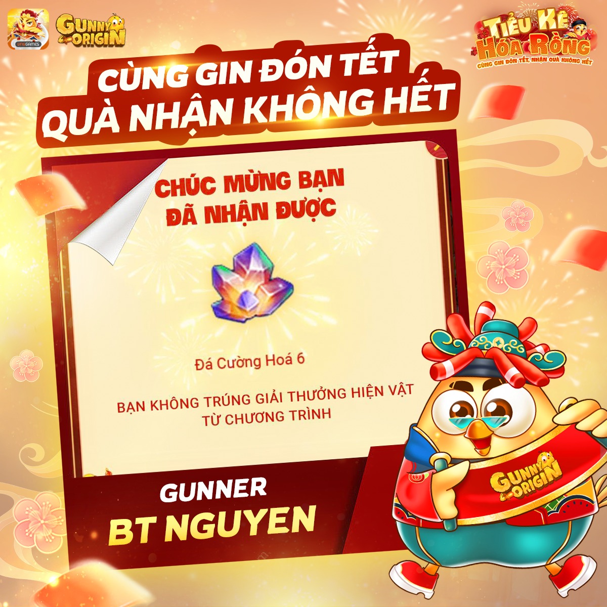 Server Tết - Gà Giáp Thìn: Cùng Gunny Origin “vượt ngàn chông gai” nhận ngay lì xì trong chuỗi sự kiện mừng Tân niên- Ảnh 3.