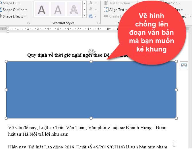 kẻ khung viền trong word