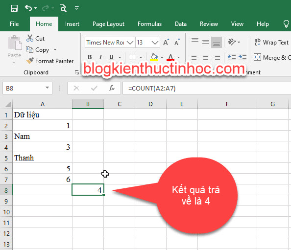 cách sử dụng hàm count