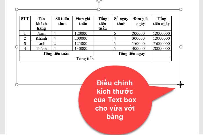 cách xoay bảng trong word