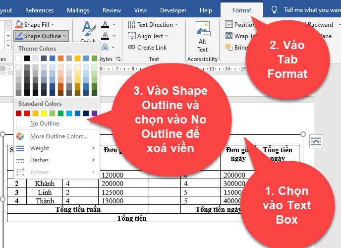 cách xoay bảngtrong word