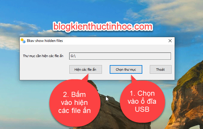 Chọn vào ổ đĩa USB