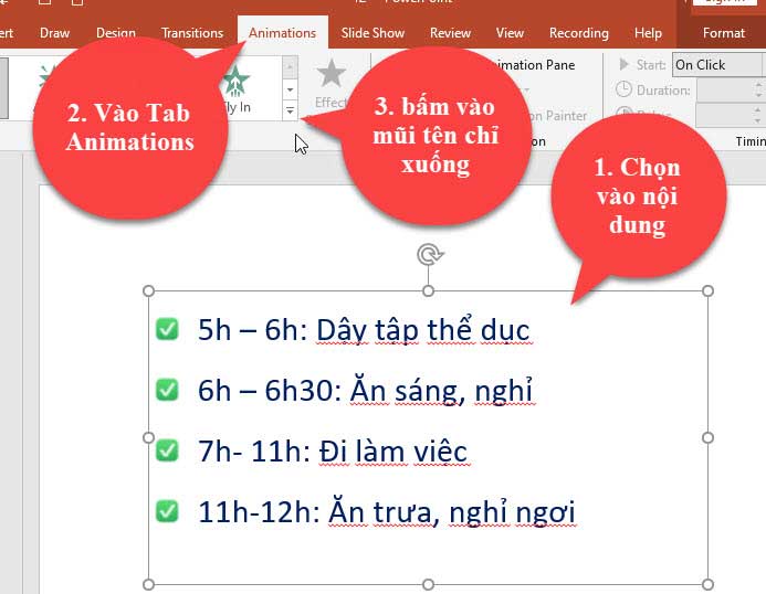 hiệu ứng đổi màu cho chữ