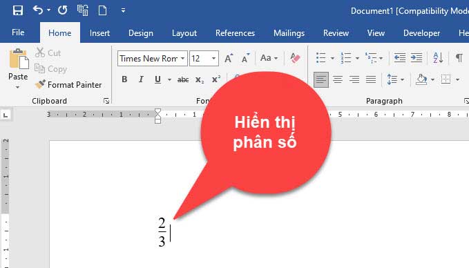 hướng dẫn cách viết phân số