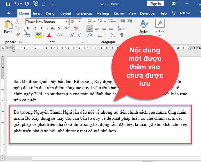 hướng dẫn lấy lại file word