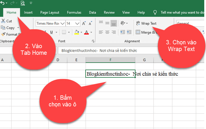 Hướng dẫn xuống dòng trong Excel