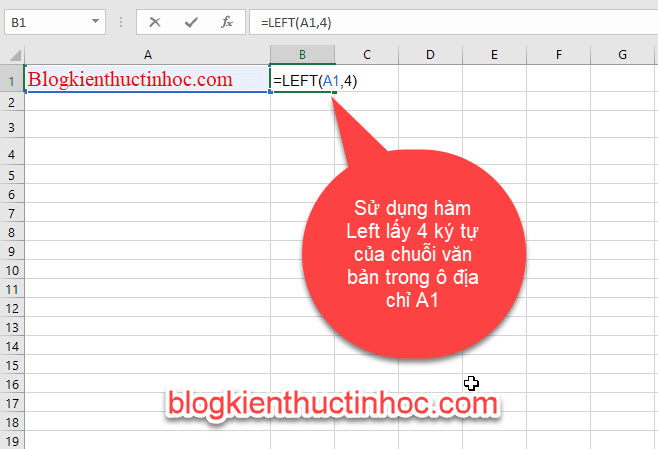 những hàm xử lý chuỗi trong Excel