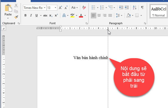 Sử dụng Tab phải