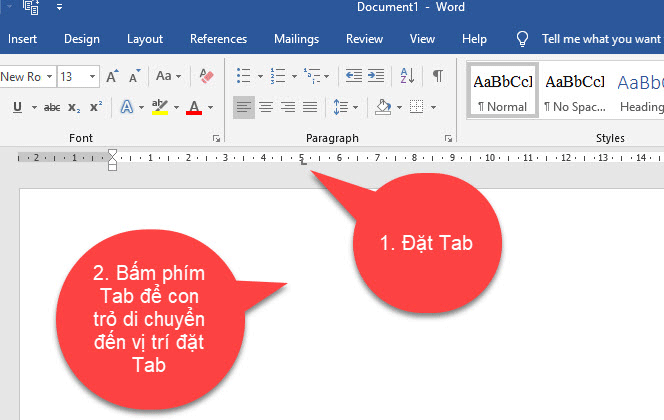 Sử dụng Tab