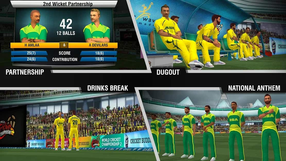 tải mod World Cricket Championship 2 APK