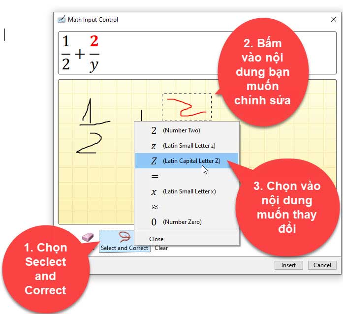 viết phân số word